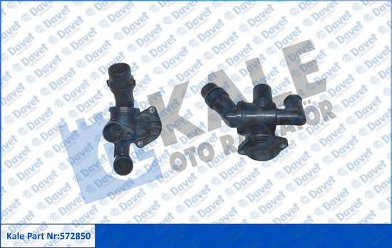KALE 572850 Termostat 87°C Plastik Govdeli Komple Audi A4 A6 Seat Exeo